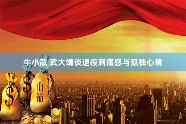 牛小散 武大靖谈退役刺痛感与孤独心境